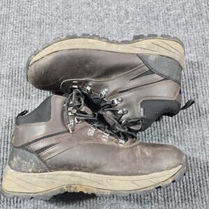 Eddie Bauer Everett Boots Mens Size 12M Brown Leather Waterproof Hiking Trail